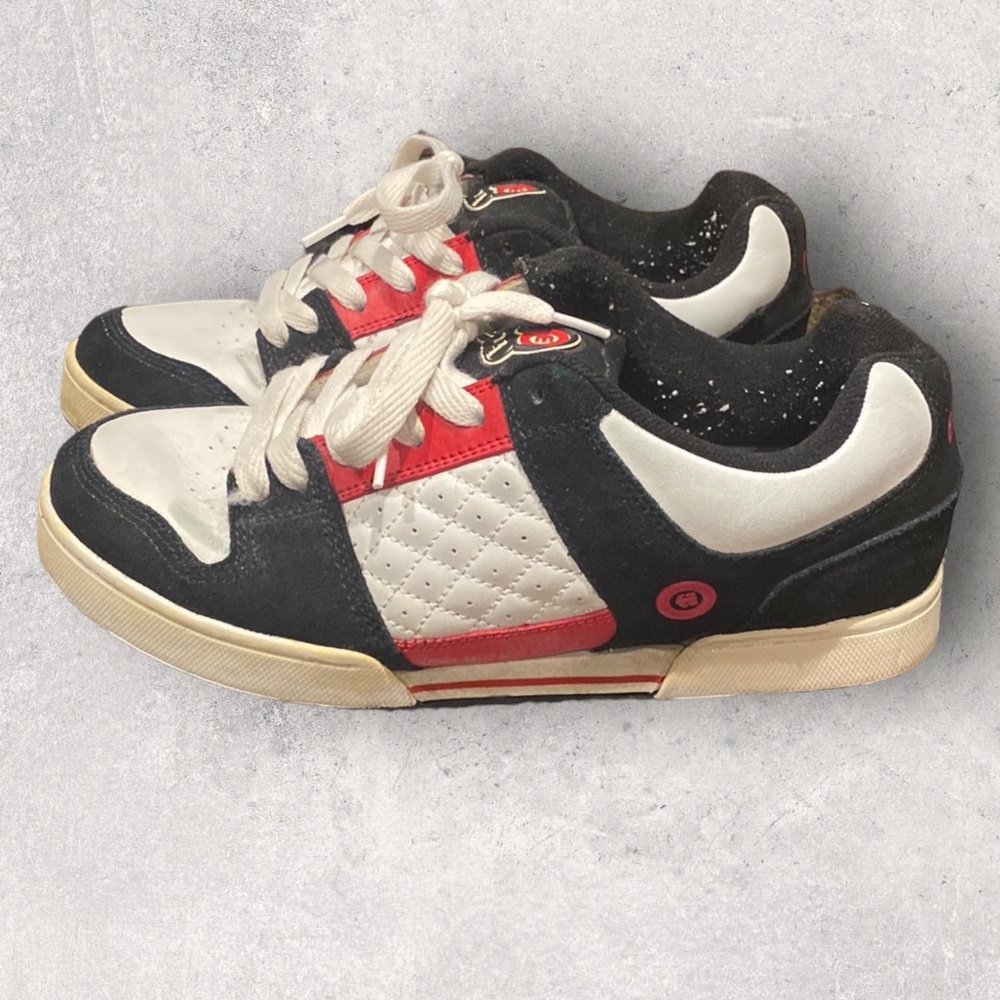 Vintage Etnies Skateboard rare Shoes BASTIEN SALABANZI Red/White Sz Us10.5